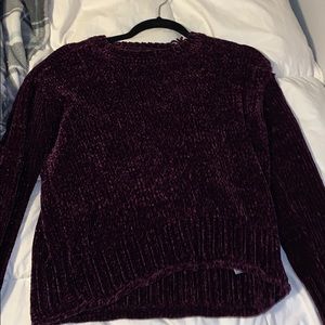 Small dark purple sweater